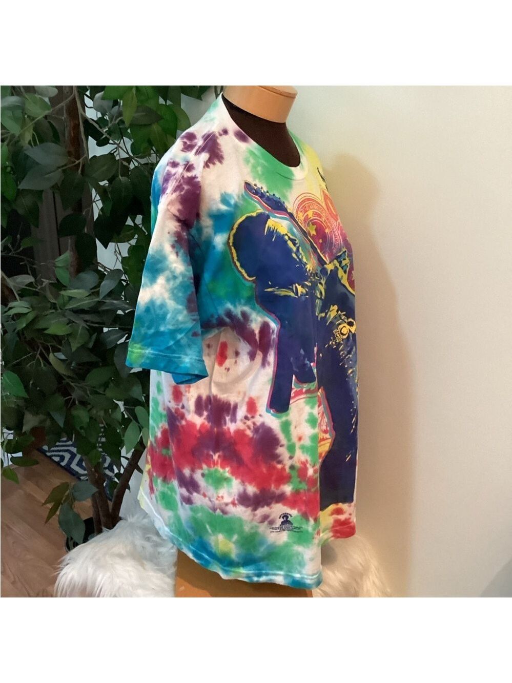 Liquid Blue tie die Jimmi Hendrix short sleeve tee shirt Men’s XL - Picture 2 of 11